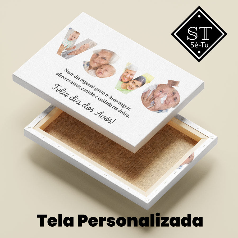 Tela Feliz dia Dos Avós (Avó)